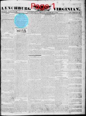Page thumbnail for Lynchburg Virginian