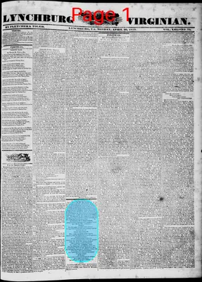 Page thumbnail for Lynchburg Virginian