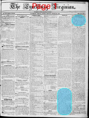 Page thumbnail for Lynchburg Virginian