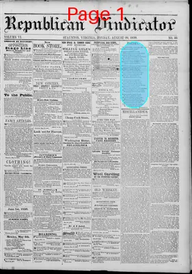 Page thumbnail for Republican Vindicator