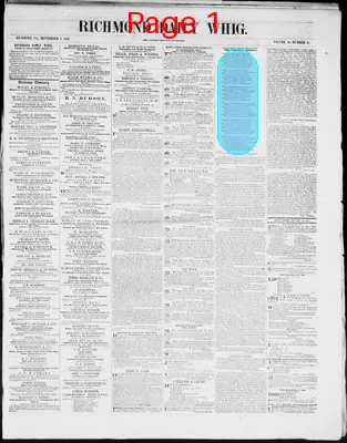 Page thumbnail for Richmond Daily Whig