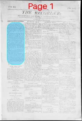 Page thumbnail for The Recorder