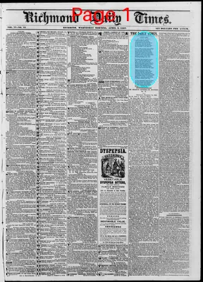 Page thumbnail for Richmond Daily Times