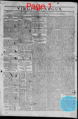 Page thumbnail for Virginia Argus