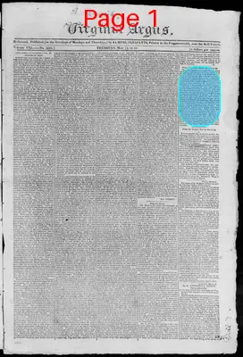 Page thumbnail for Virginia Argus