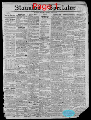 Page thumbnail for Staunton Spectator
