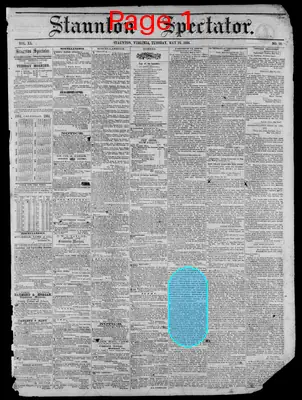 Page thumbnail for Staunton Spectator