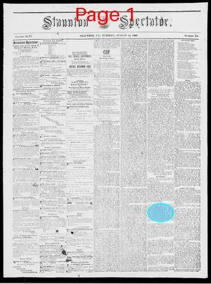 Page thumbnail for Staunton Spectator