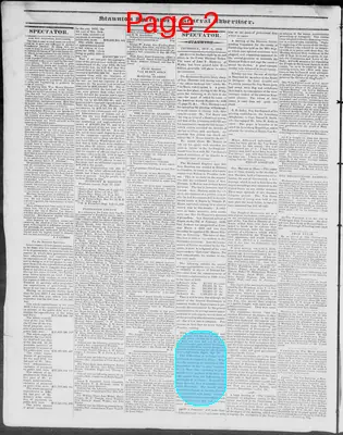 Page thumbnail for Staunton Spectator, And General Advertiser