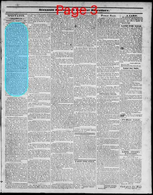 Page thumbnail for Staunton Spectator, And General Advertiser