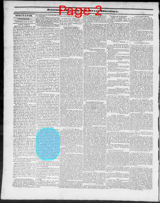 Page thumbnail for Staunton Spectator, And General Advertiser