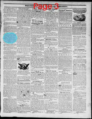 Page thumbnail for Staunton Spectator, And General Advertiser