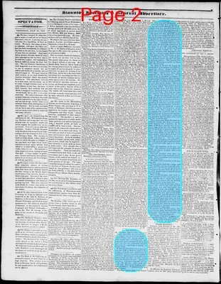 Page thumbnail for Staunton Spectator, And General Advertiser