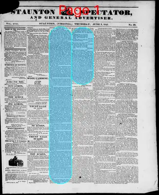 Page thumbnail for Staunton Spectator, And General Advertiser