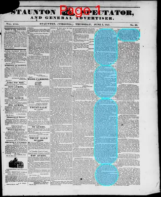 Page thumbnail for Staunton Spectator, And General Advertiser