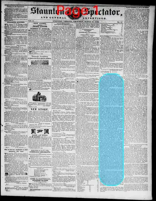 Page thumbnail for Staunton Spectator, And General Advertiser