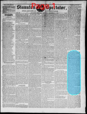 Page thumbnail for Staunton Spectator, And General Advertiser