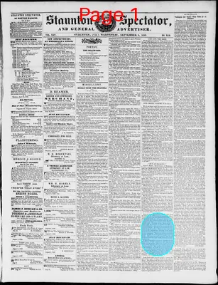 Page thumbnail for Staunton Spectator, And General Advertiser