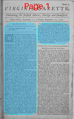Page thumbnail for The Virginia Gazette