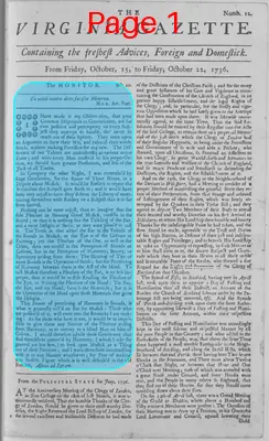 Page thumbnail for The Virginia Gazette