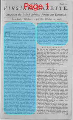 Page thumbnail for The Virginia Gazette
