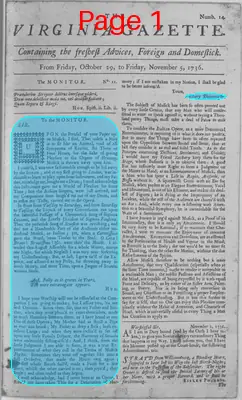 Page thumbnail for The Virginia Gazette