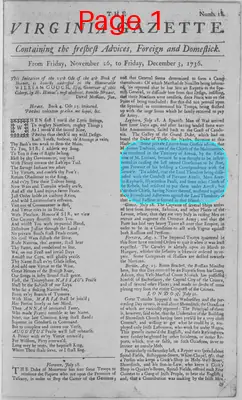 Page thumbnail for The Virginia Gazette