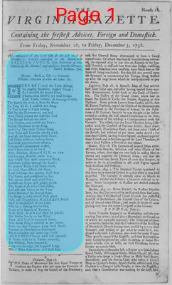 Page thumbnail for The Virginia Gazette