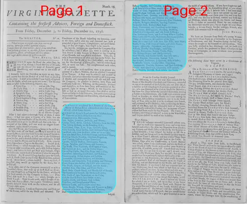Page thumbnail for The Virginia Gazette