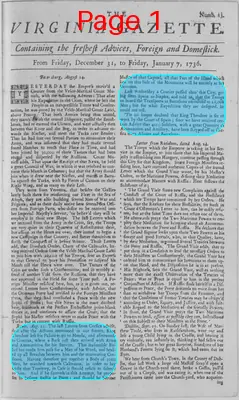 Page thumbnail for The Virginia Gazette