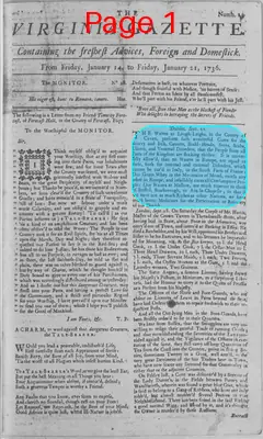 Page thumbnail for The Virginia Gazette