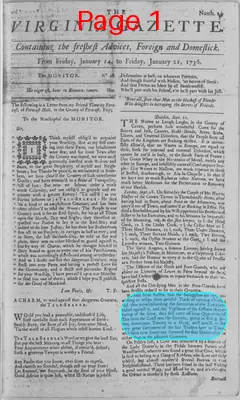 Page thumbnail for The Virginia Gazette