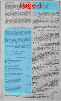 Page thumbnail for The Virginia Gazette