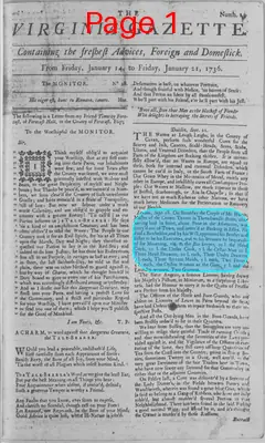Page thumbnail for The Virginia Gazette