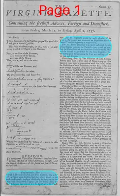 Page thumbnail for The Virginia Gazette