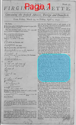 Page thumbnail for The Virginia Gazette