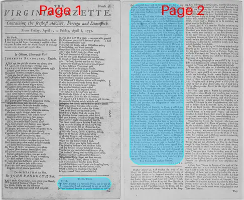 Page thumbnail for The Virginia Gazette