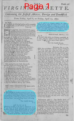 Page thumbnail for The Virginia Gazette