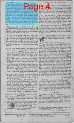 Page thumbnail for The Virginia Gazette