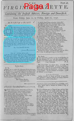 Page thumbnail for The Virginia Gazette