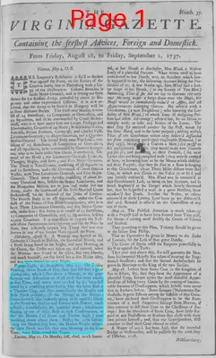 Page thumbnail for The Virginia Gazette