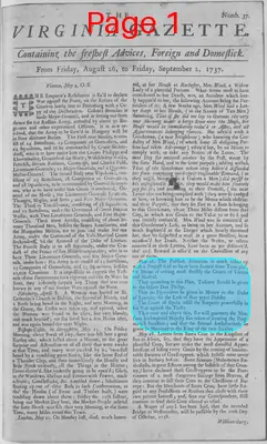 Page thumbnail for The Virginia Gazette