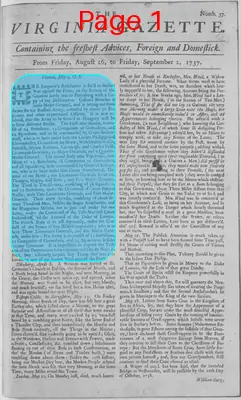 Page thumbnail for The Virginia Gazette