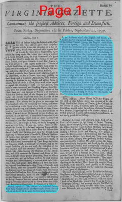 Page thumbnail for The Virginia Gazette