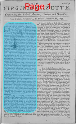 Page thumbnail for The Virginia Gazette