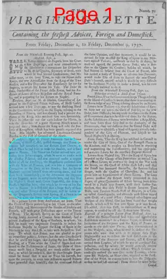 Page thumbnail for The Virginia Gazette