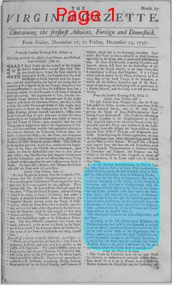 Page thumbnail for The Virginia Gazette
