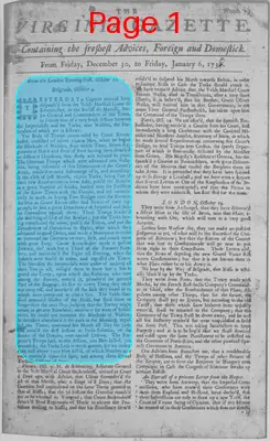Page thumbnail for The Virginia Gazette