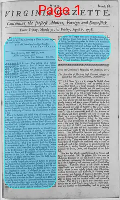 Page thumbnail for The Virginia Gazette