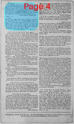 Page thumbnail for The Virginia Gazette